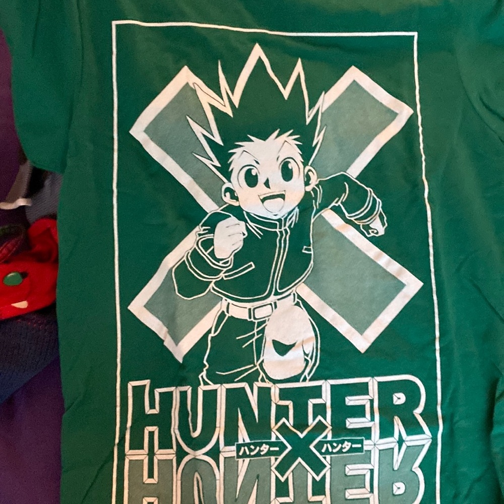 Hunter x hunter green gon unisex mens S shirt (soft and comfy)
